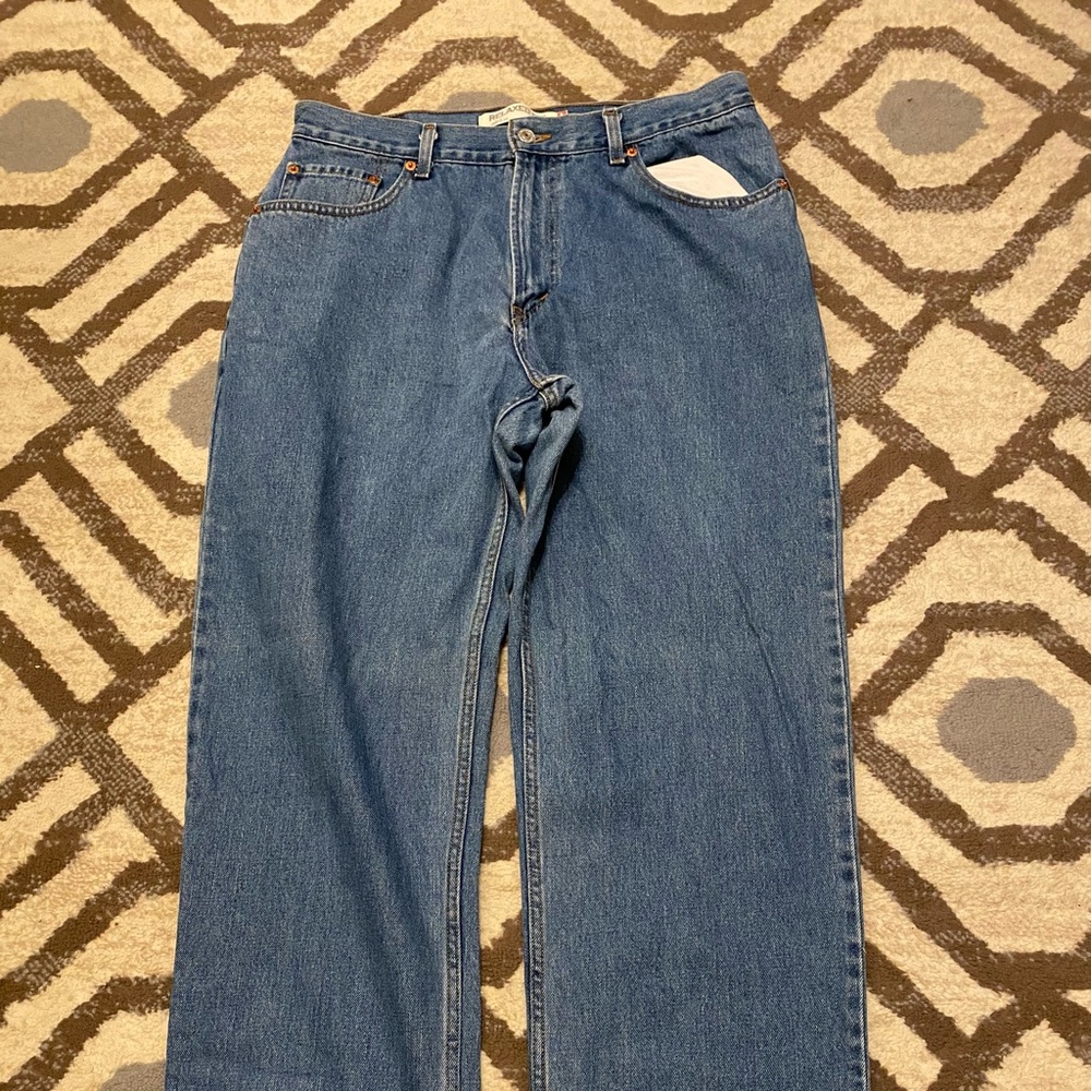 Levis 550 Relaxed Fit Distressed Denim Jeans Men’s